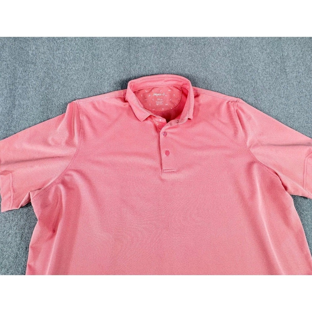 Johnnie-O Polo Shirt Mens XL Pink Performance Golf